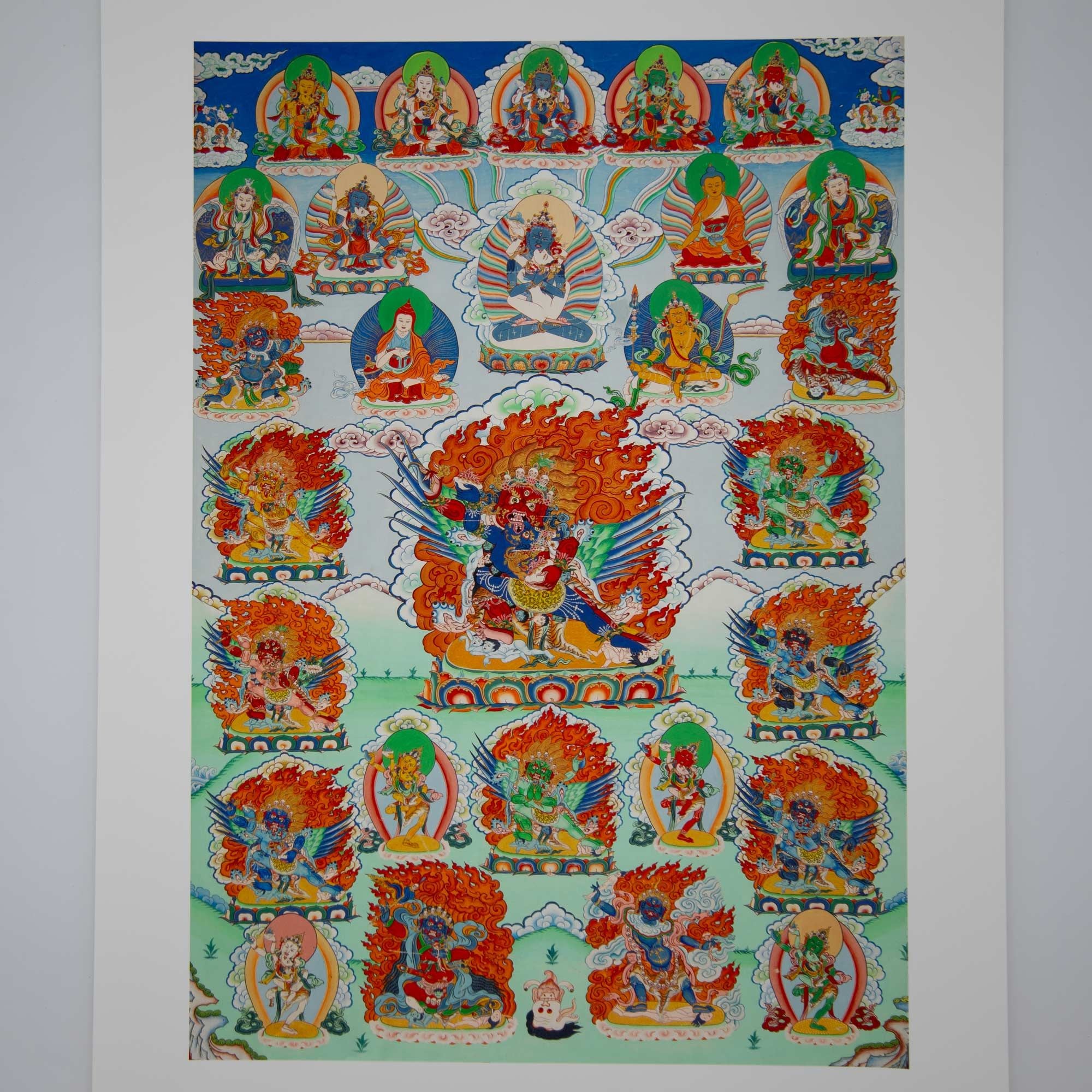 Thangka Print - Essence of Siddhi - 11x15.5 - Clearance