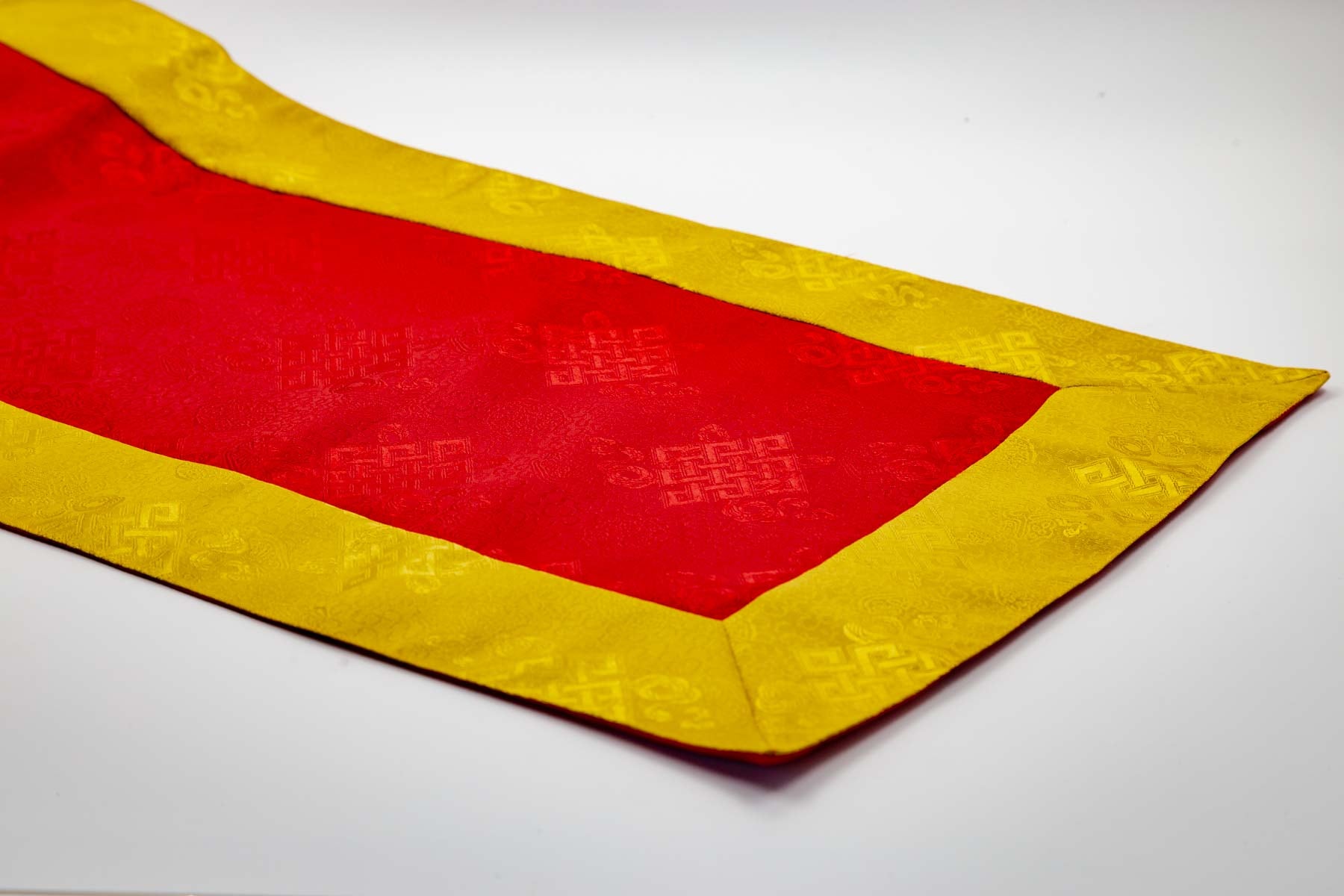 Yellow & Red Brocade Shrine Cloth | 42”