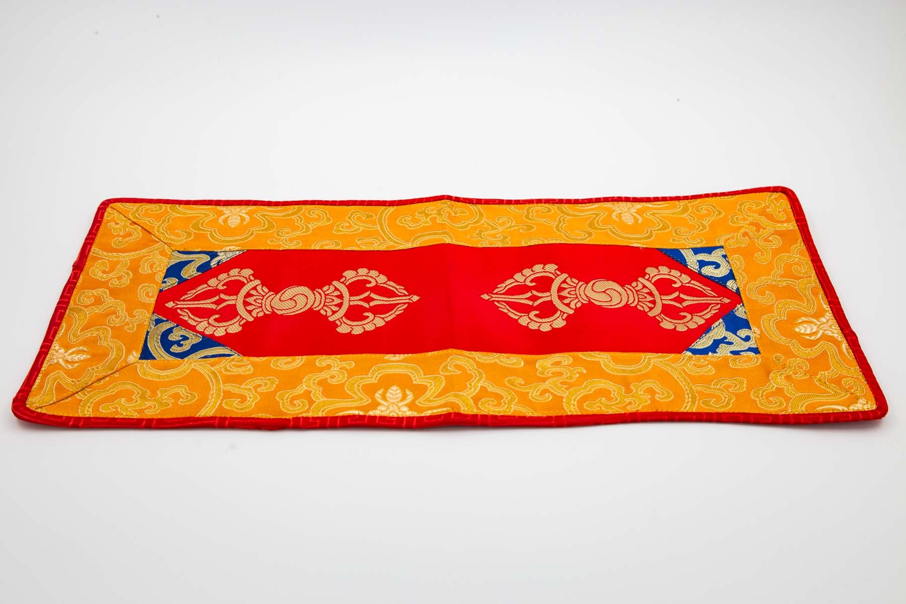 Large Bell & Dorje Mat | Vajra | Red