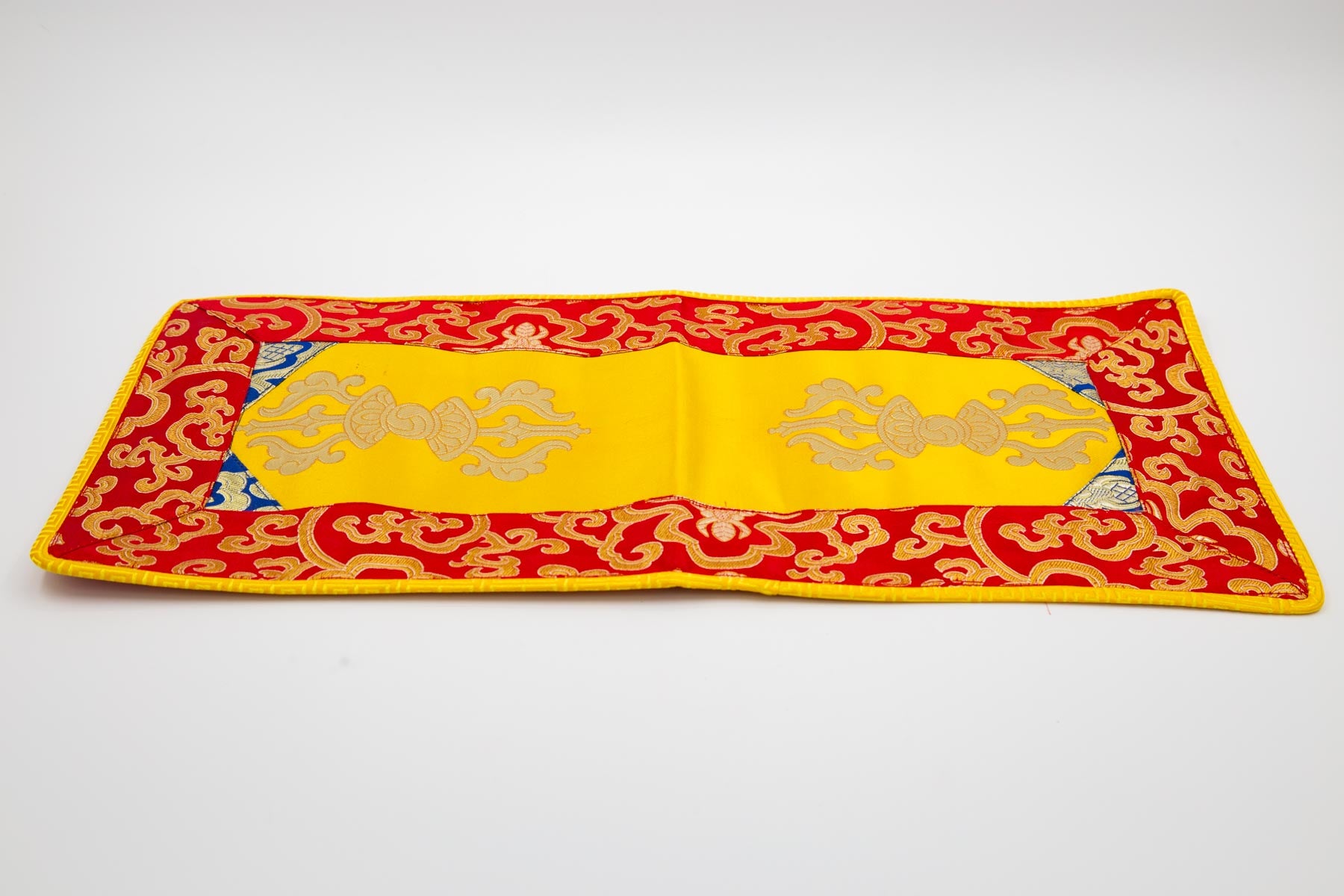 Large Bell & Dorje Mat || Vajra - Yellow