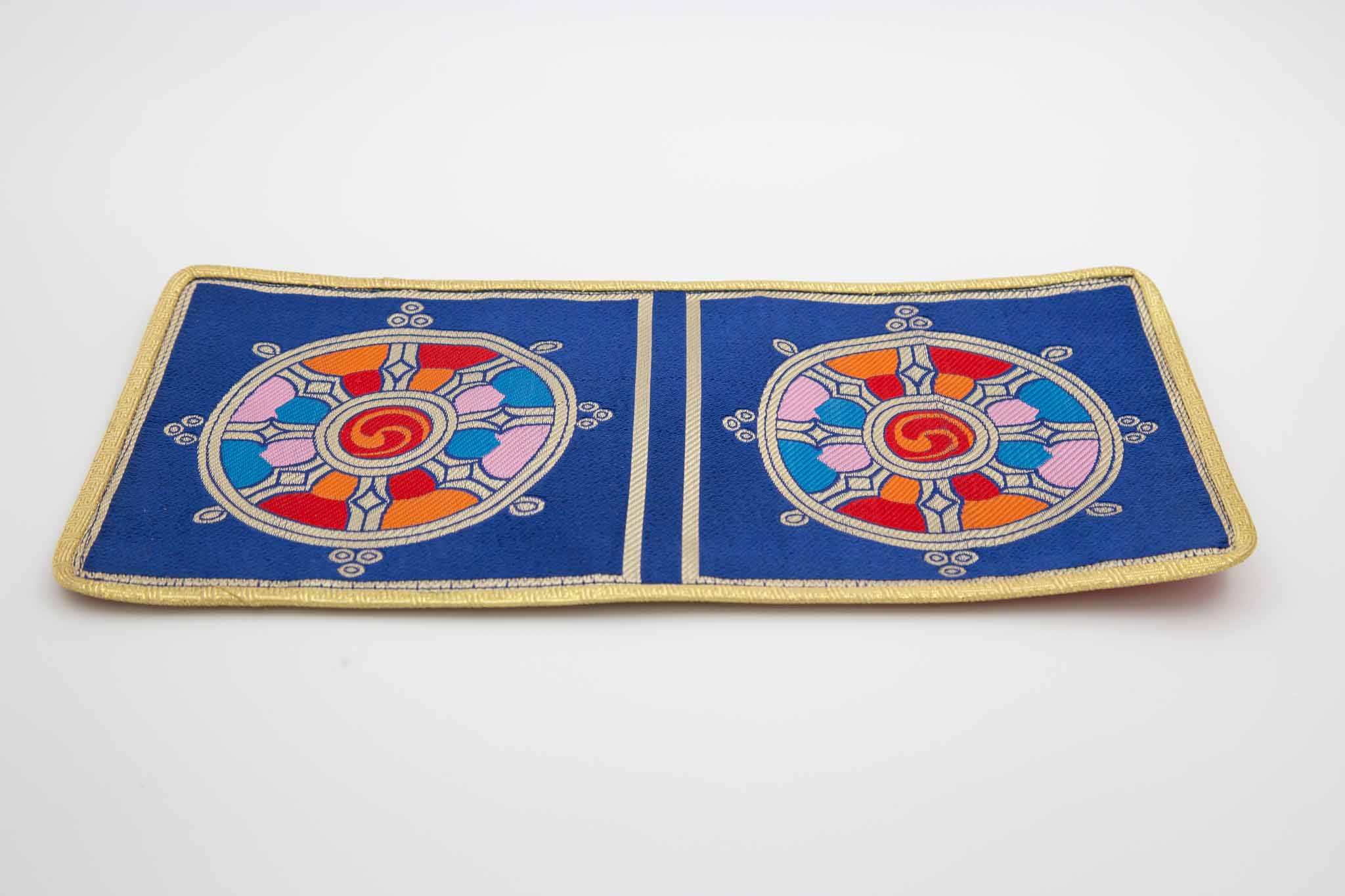 Dharma Wheel Bell & Dorje Mat - Large