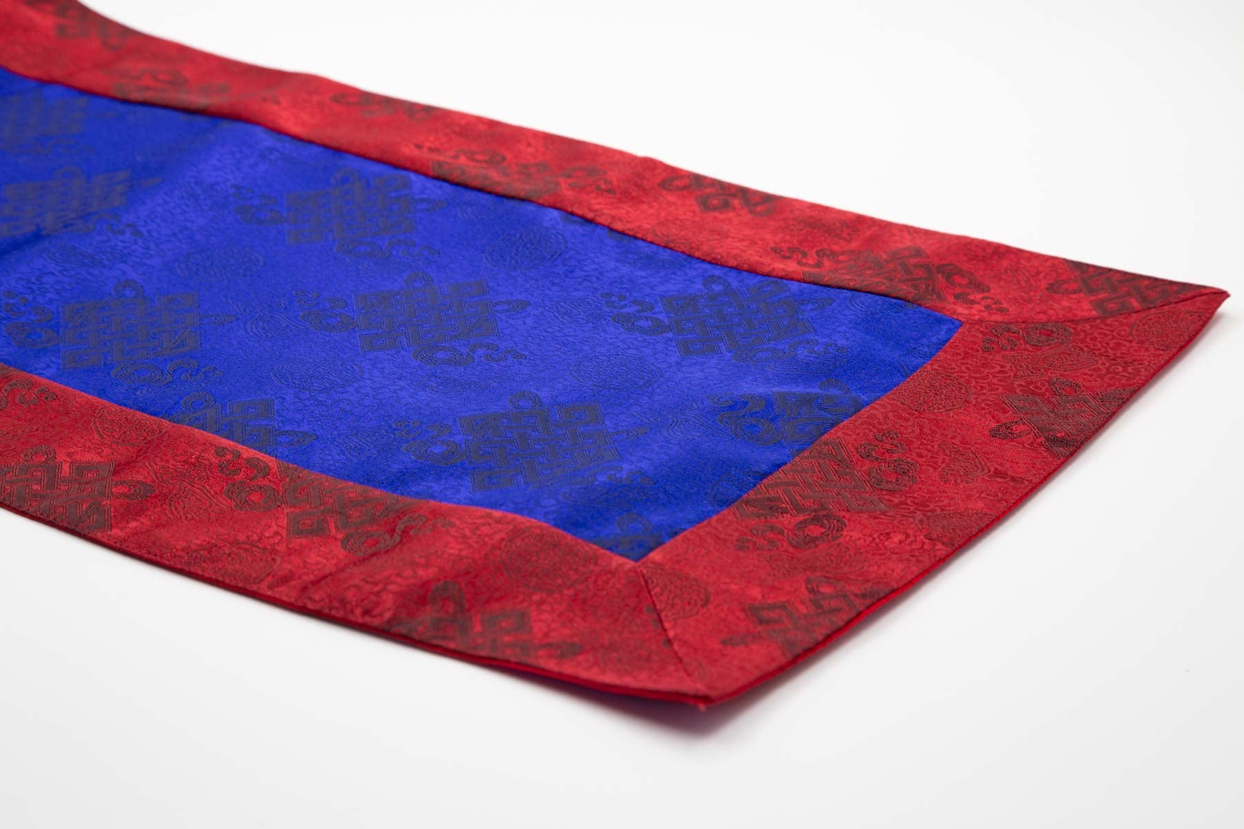 Blue & Red Brocade Shrine Cloth | 42”