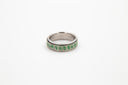 Green Tara Spinning Mantra Ring | Green