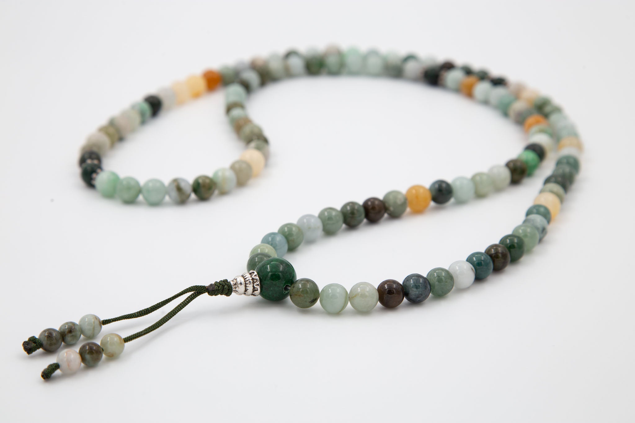 Multi-Colored Jadeite Mala