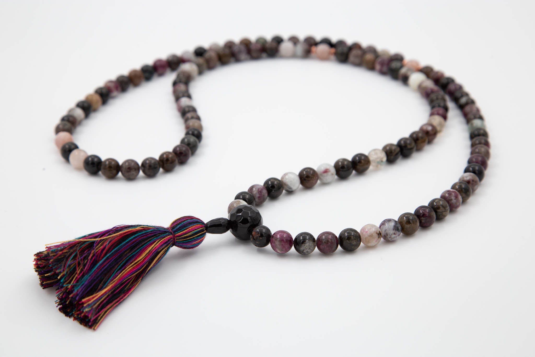 Multi Colored Tourmaline Mala