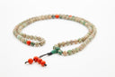 Tibetan Agate Mala with Coral