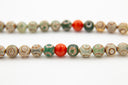 Tibetan Agate Mala with Coral