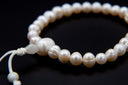 Pearl Wrist Mala with Mother of Pearl Guru