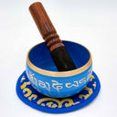 Blue Painted Singing Bowl | 4”