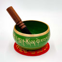 Green Painted Singing Bowls