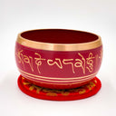 Red Painted Singing Bowls