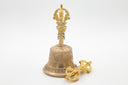 Five-pronged Dehradun Bell & Dorje | Ornate Handle
