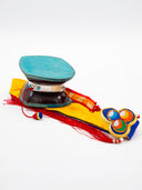 Red Sandalwood Damaru | Green Skin