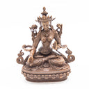 White Tara Oxidized Copper Statue- 4"