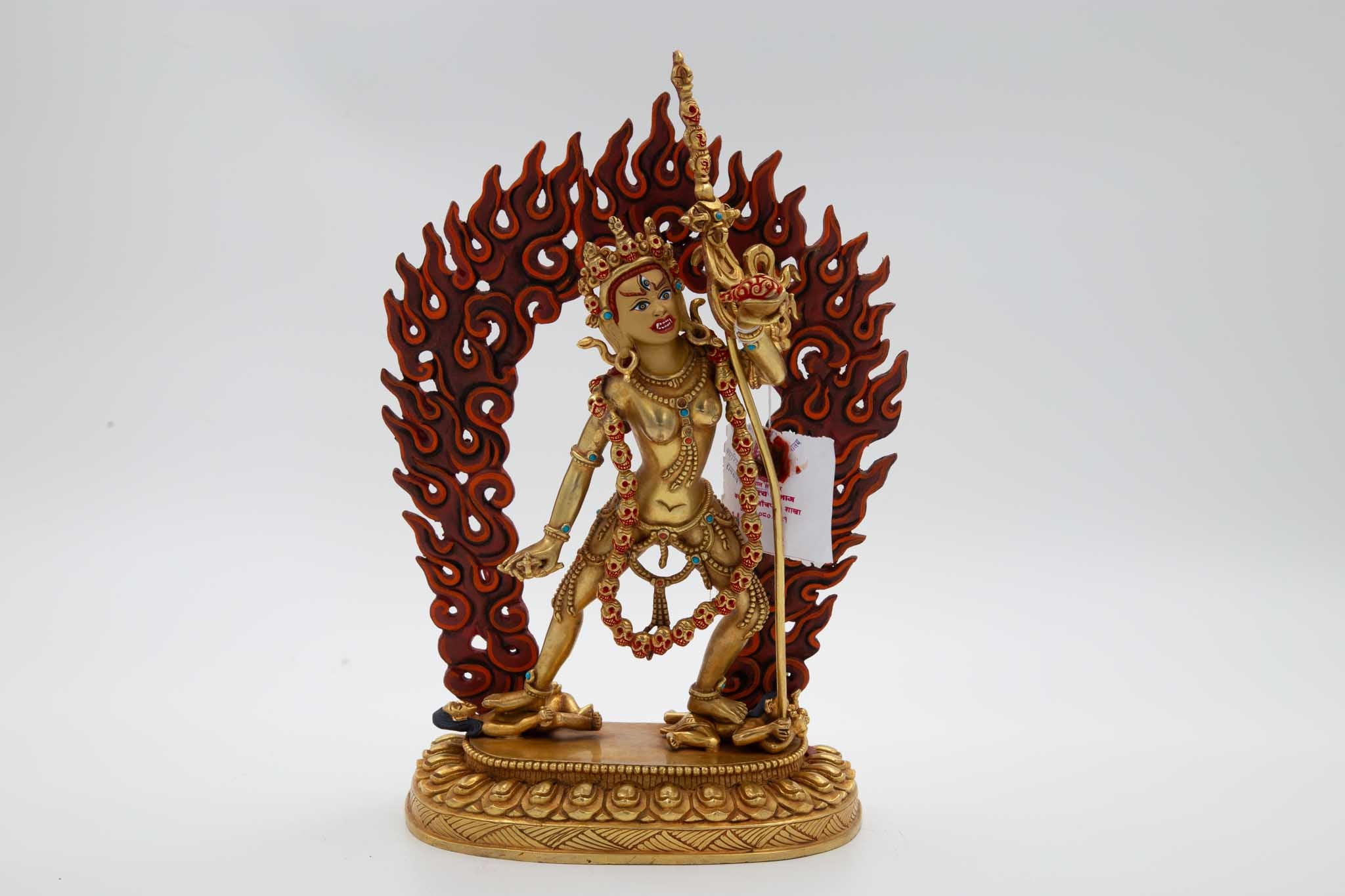 Fully Gilded Vajrayogini Statue 10”