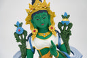 Filled Green Tara Resin Statue | 11.25”