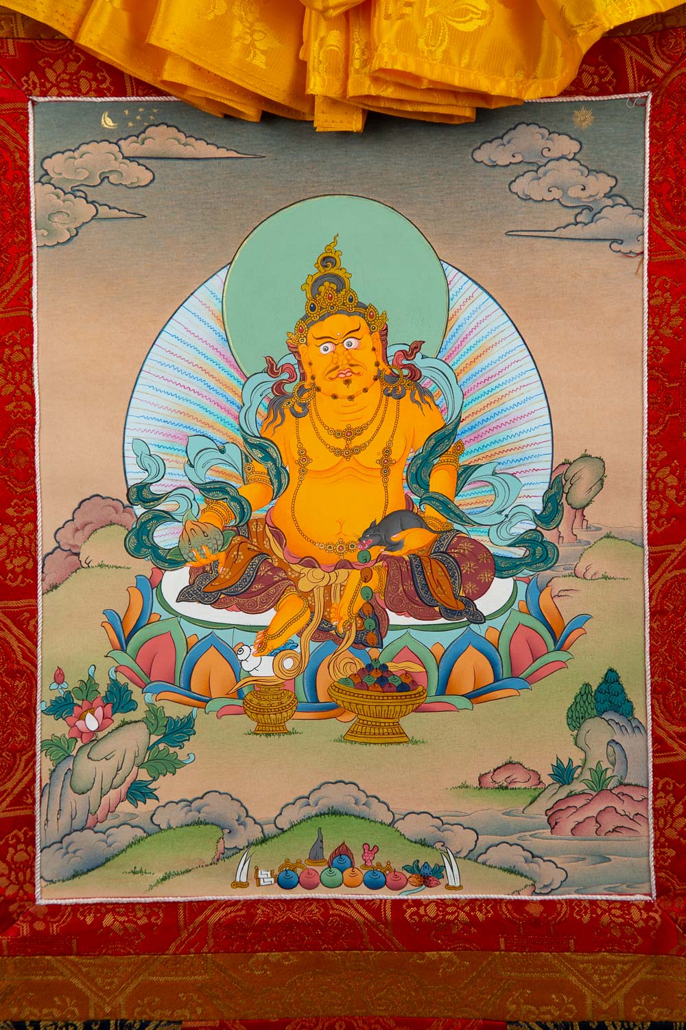 Dzambhala Thangka - Small