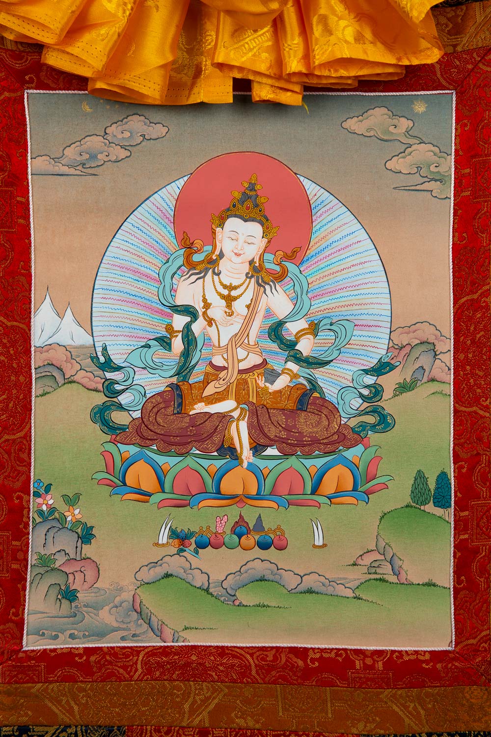 White Vajrasattva Thangka - Small