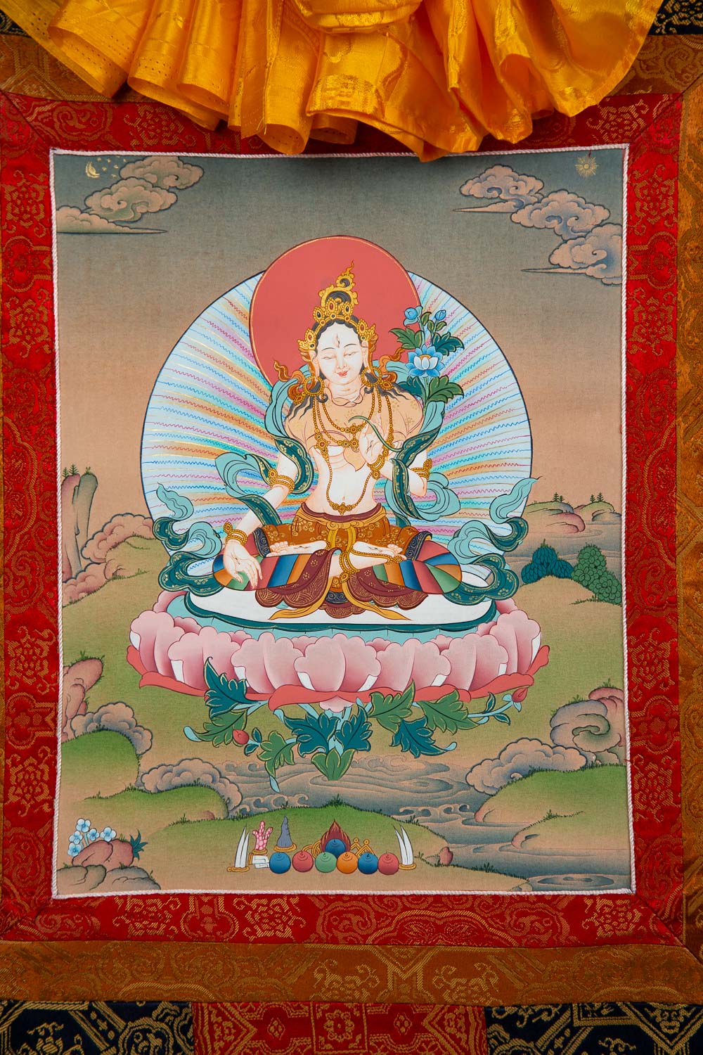 White Tara Thangka - Small