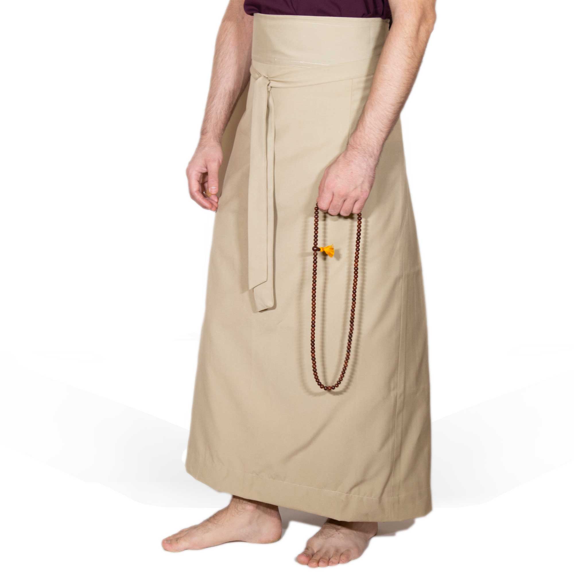 Wraparound Chuba Skirt - Khaki -Small - Clearance
