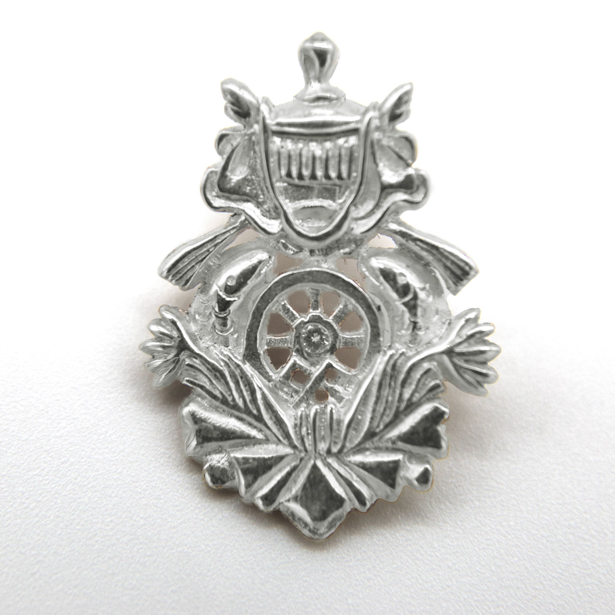 8 Auspicious Symbol Pendant - Sterling Silver