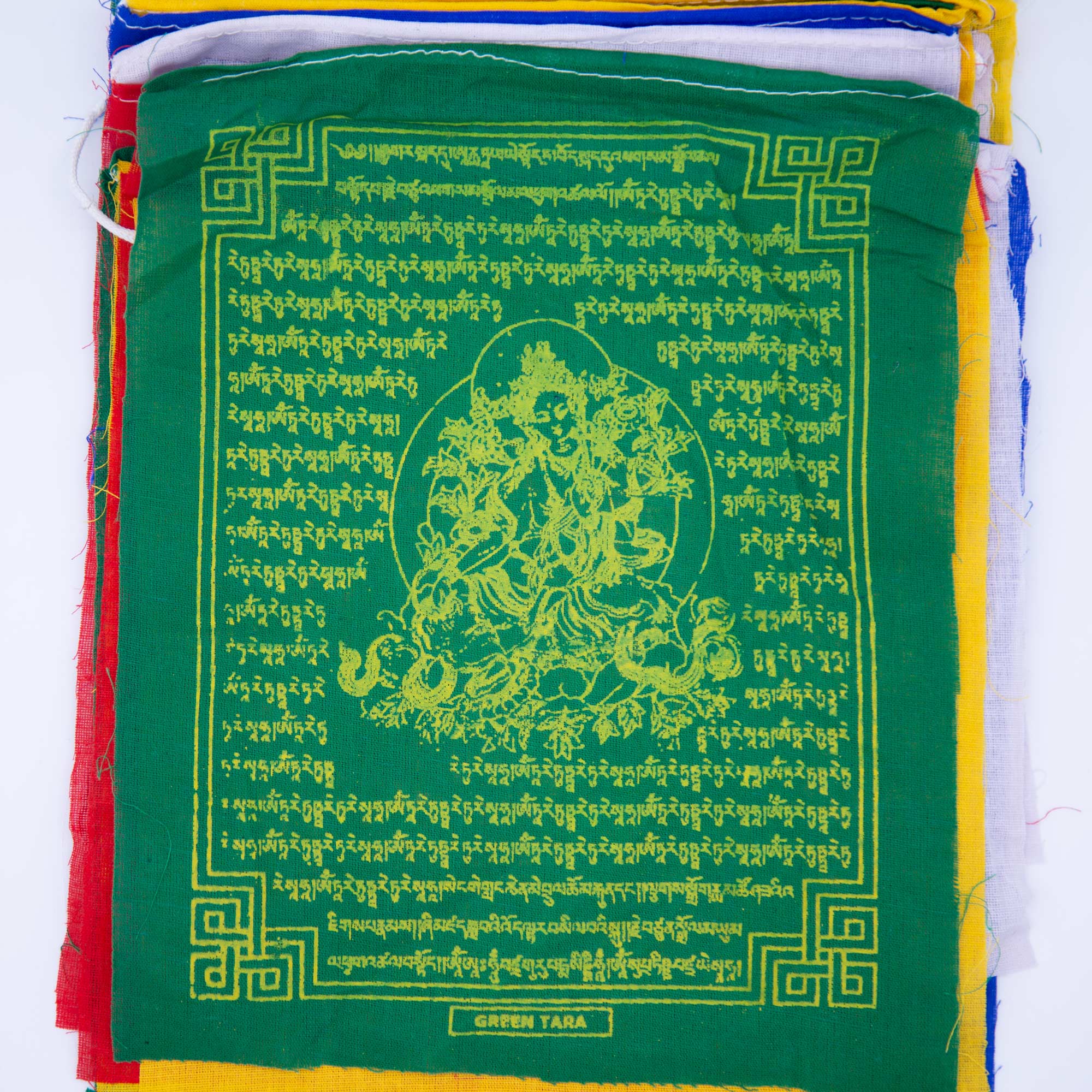 Green Tara Prayer Flag Set- Medium