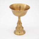 Rigdzin Ling's Brass Butterlamp - 4 inch - Imperfect