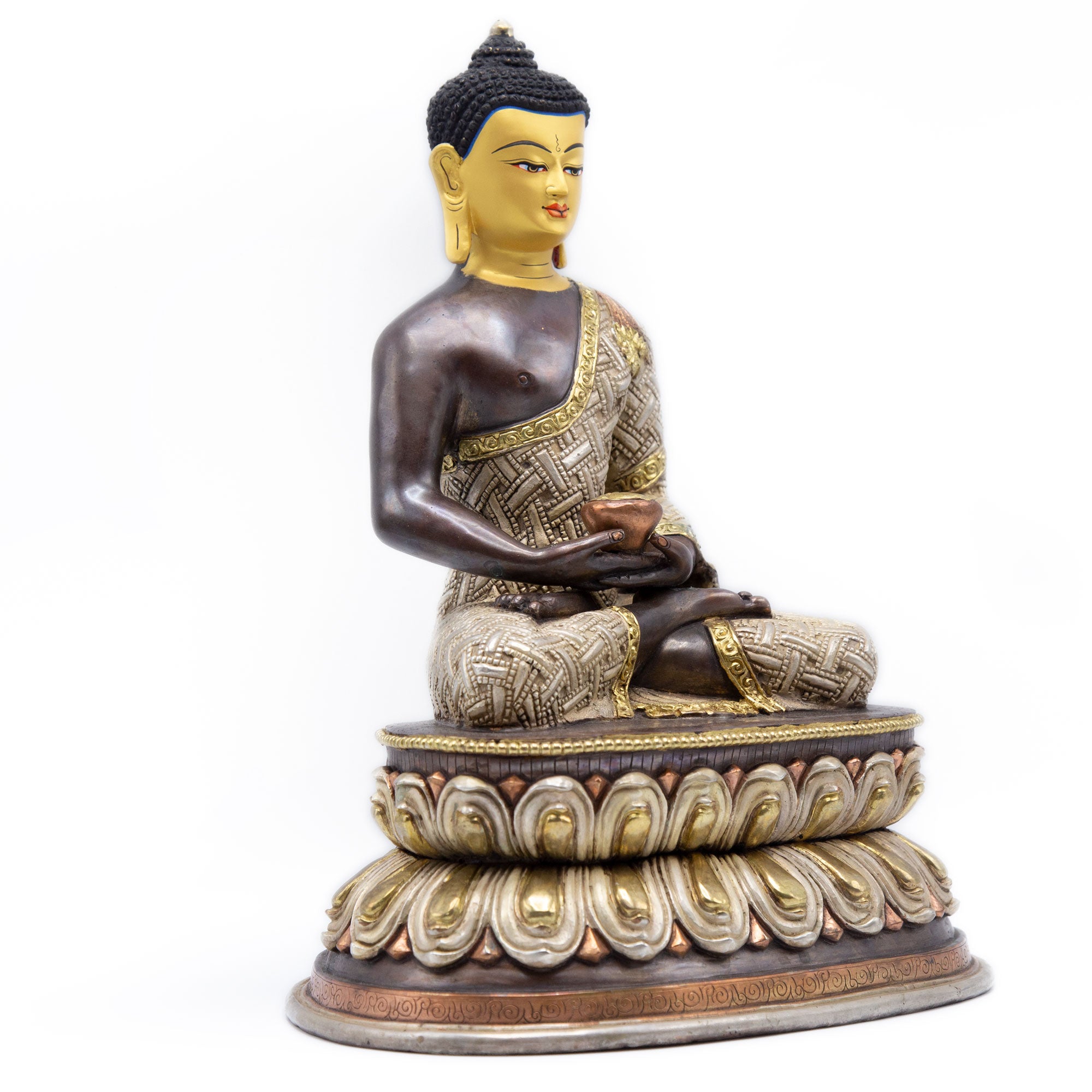 Amitabha Statue - 3 Metals - 13"