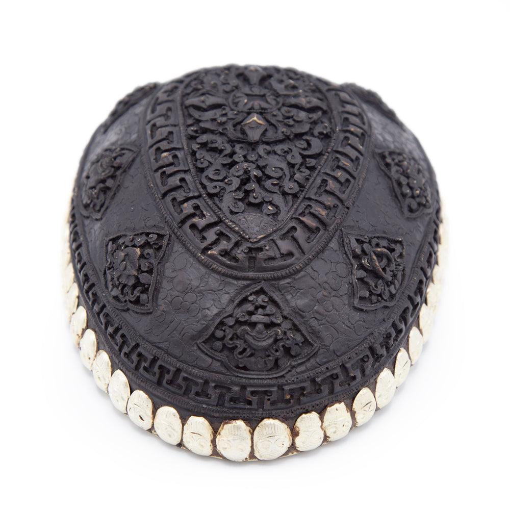 Black Resin Engraved Kapala