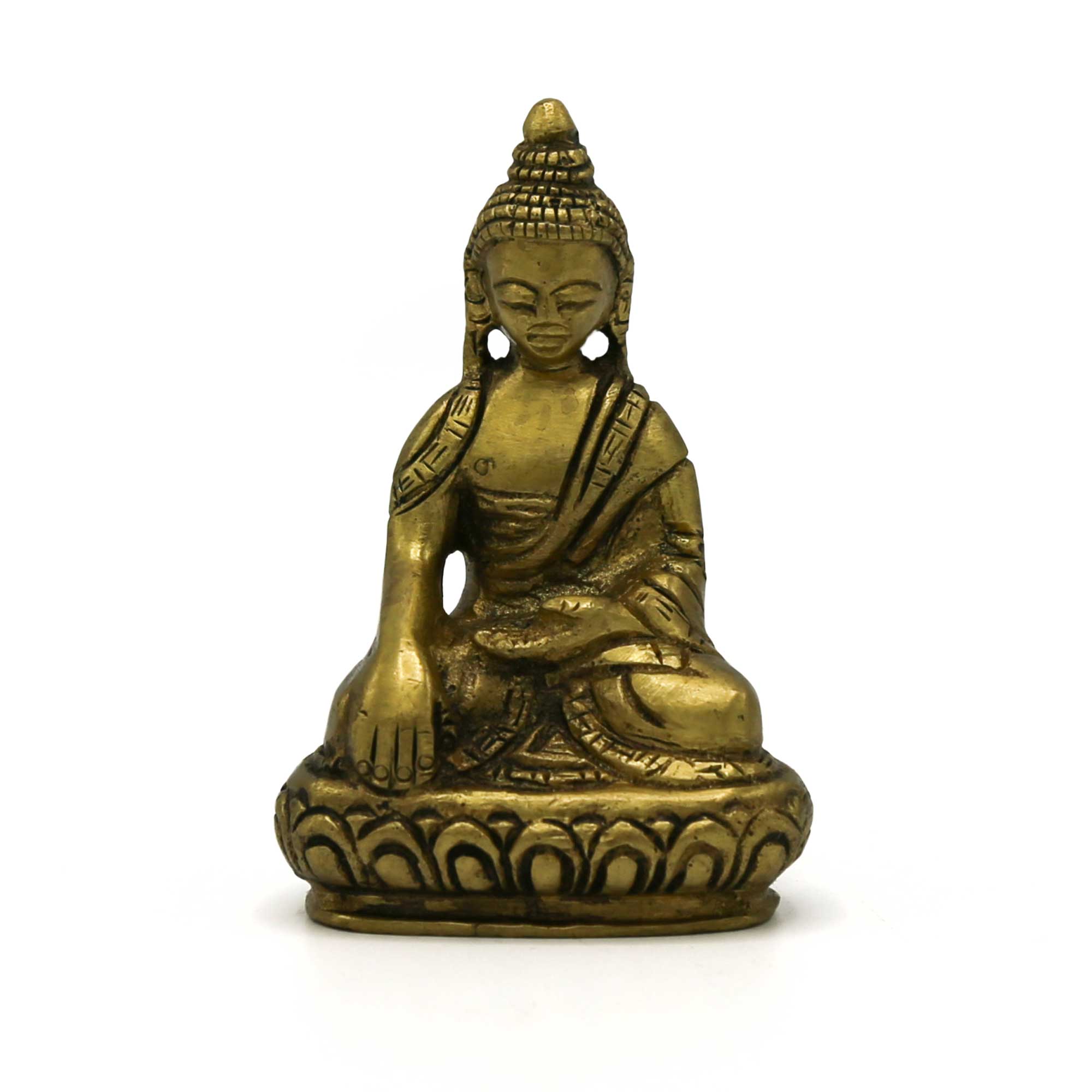 Buddha Shakyamuni Statue - Brass - Mini