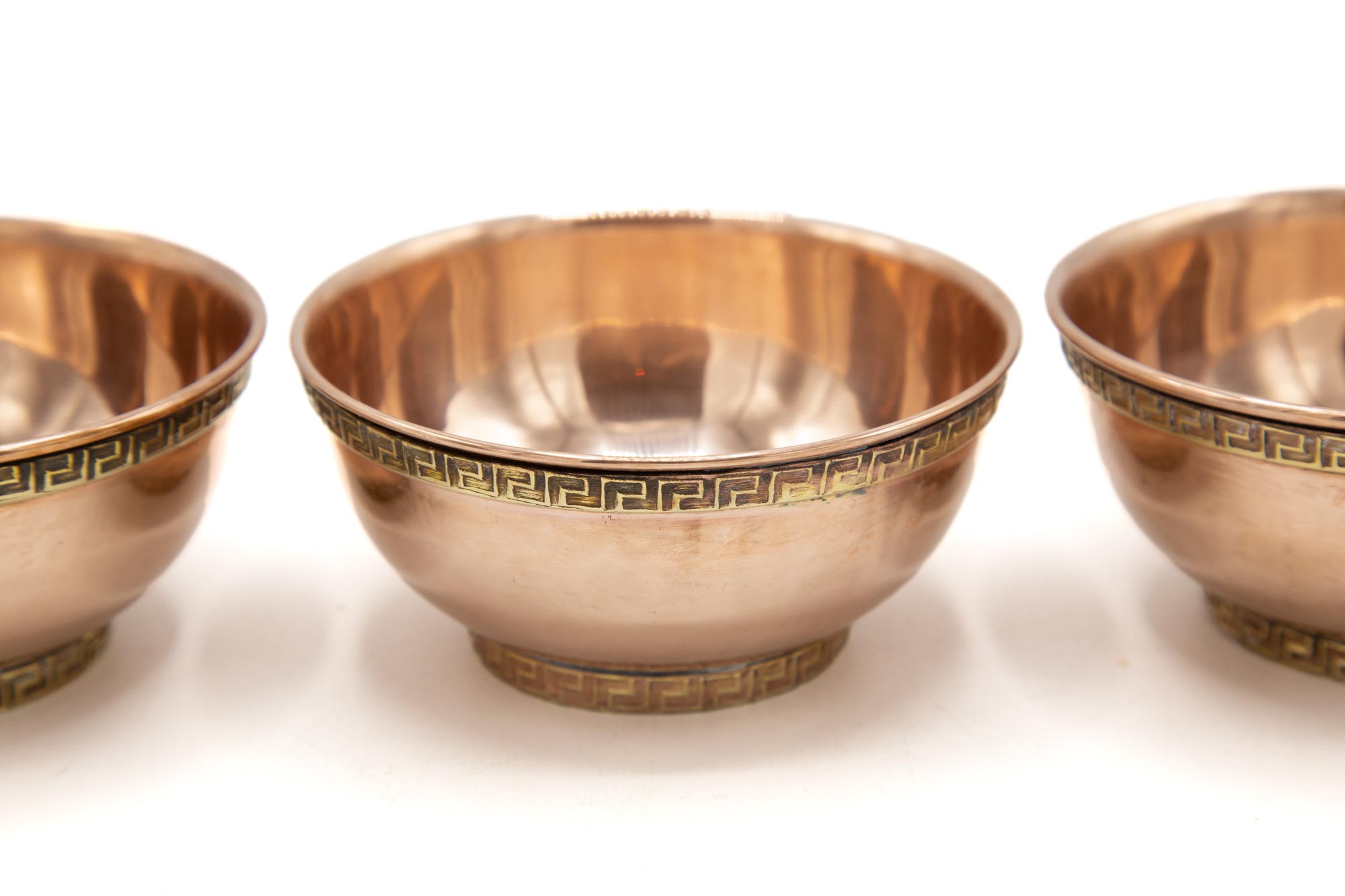 Copper and Brass Offering Bowls - 4.25"