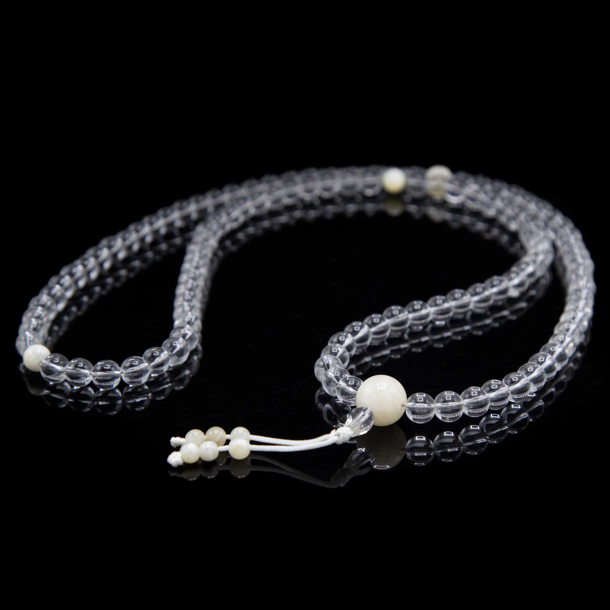 Crystal with Mother of Pearl Mala - 8mm
