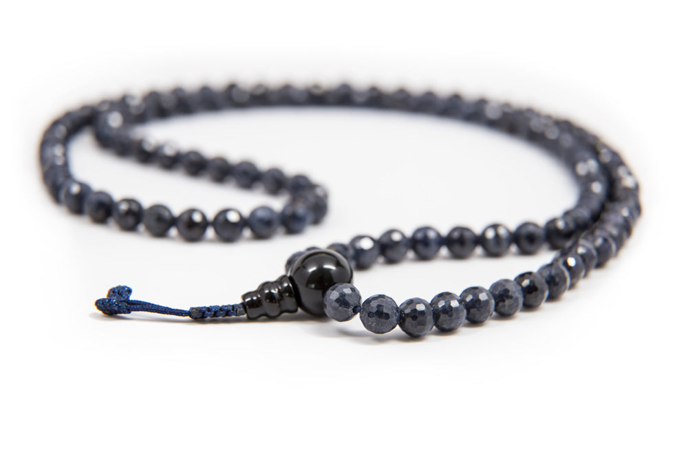 Faceted Sapphire Mala - 6mm