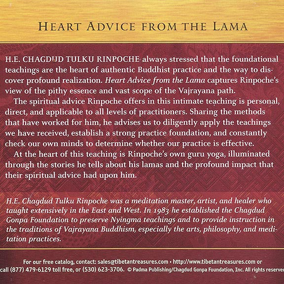 Heart Advice from the Lama CD