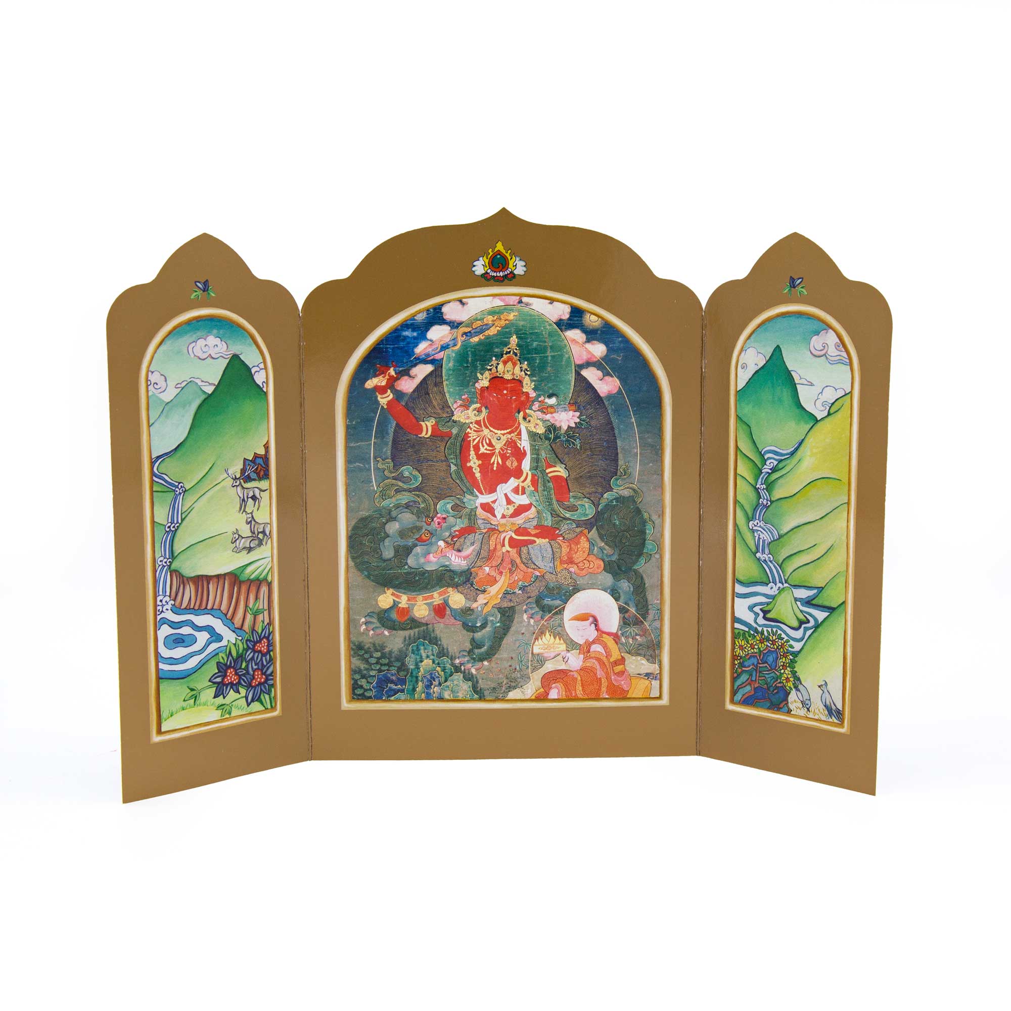 Manjushri Folding Altar Card