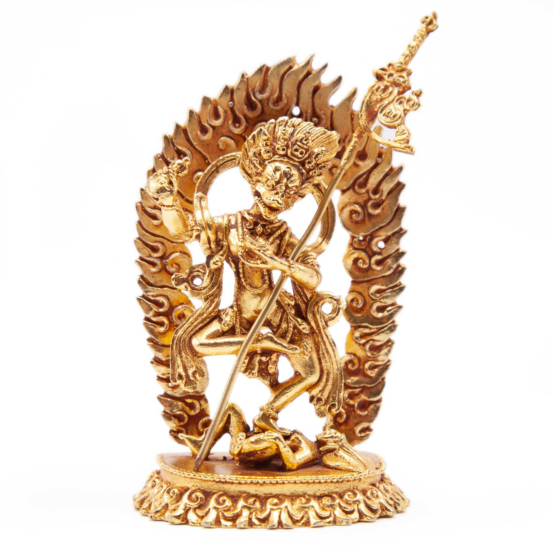 Buy Lionfaced Dakini Gold Statue Mini Online Tibetan Treasures