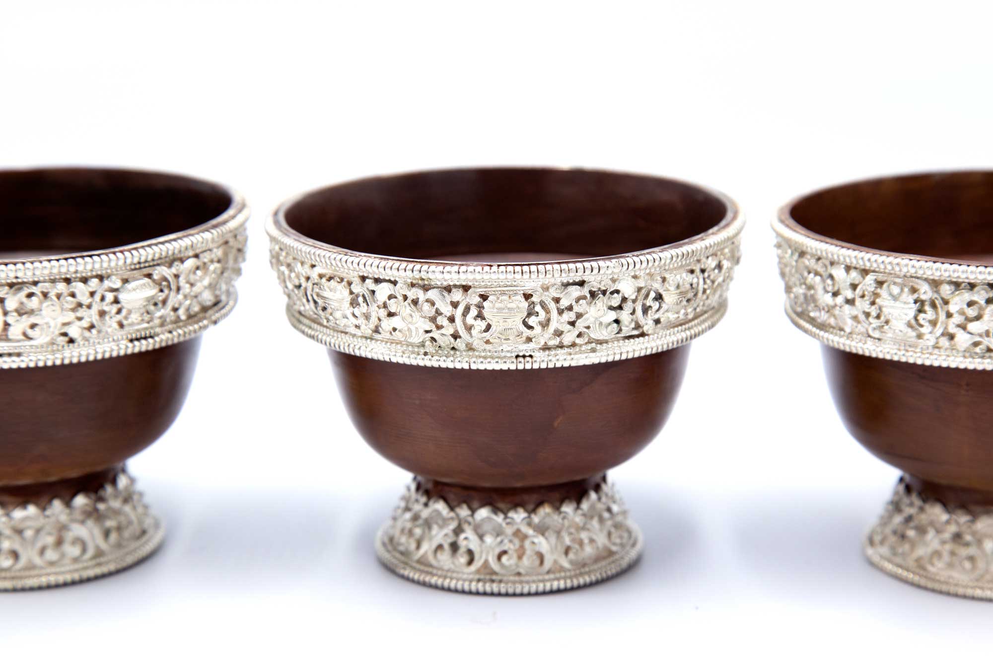 Copper and Pure Silver Offering Bowls - 4"