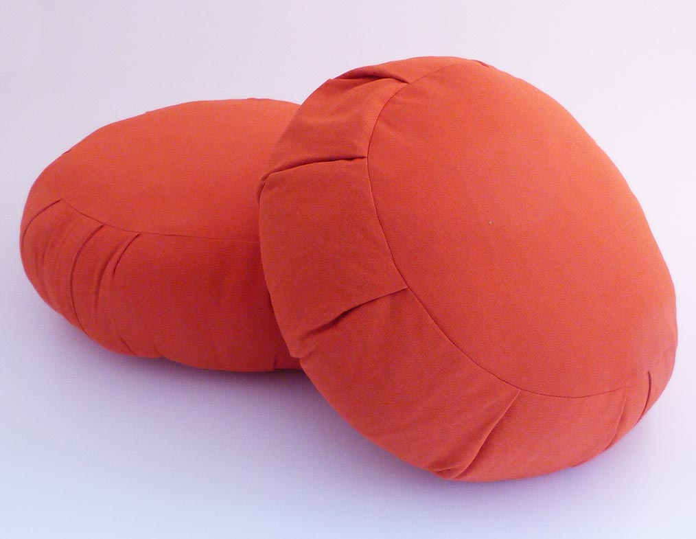 Cotton Orange Zafu Sitting Cushion