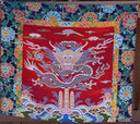 Red Throne Cover Set of 4 Pema Chandan Brocade