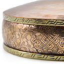 Hammered Elaborate Brass & Copper Mandala Pan - 6"