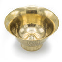 Engraved Brass Offering Bowls with Base - 3.75"