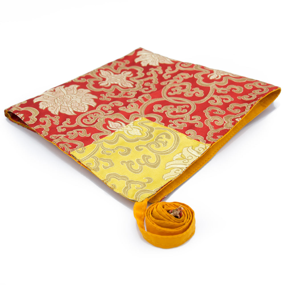Red and Gold Flower Folding Text Cover