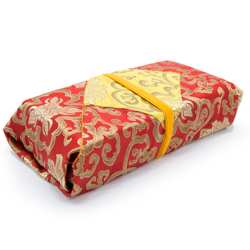 Red and Gold Flower Folding Text Cover