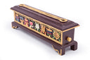 Burgundy Tibetan Incense Box - Large
