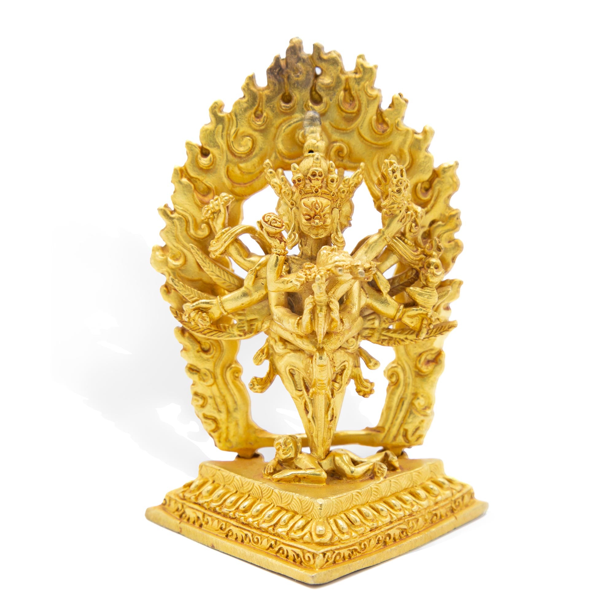 Vajrakilaya with Phurba Body - Polished Gold - Mini