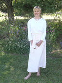 White Wraparound Chuba Skirt