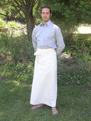 White Wraparound Chuba Skirt