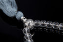 Crystal and Sterling Mala - 8mm