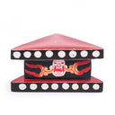 Red Painted Wood Phurba Stand