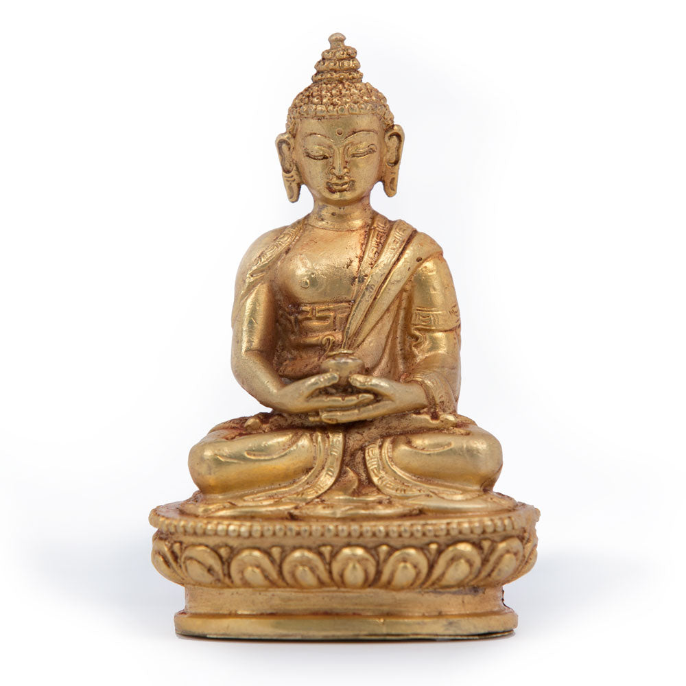 Amitabha Gold Statue - Mini